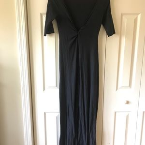 Gaia Conceptions XXS long hemp dress in midnight